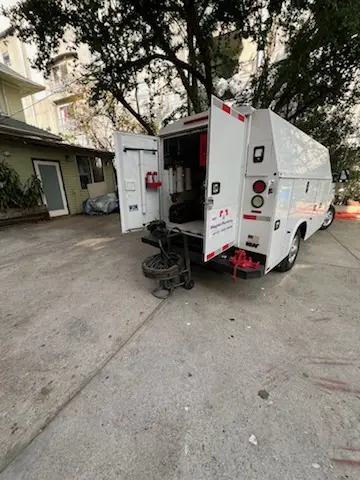 Magnet Plumbing service vehicle on-site for Slab Leak Repair in Lauderdale Lakes West Gate